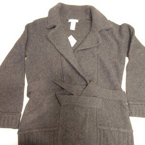 Tweeds Wool Grey Cardigan Sweater